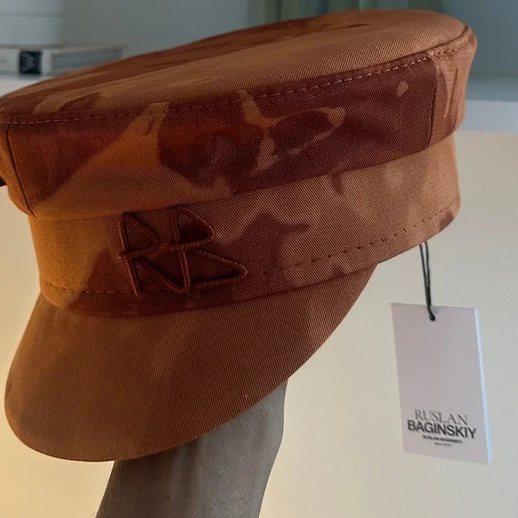 Orange Camouflage Women's Hat - Picture 2 of 3